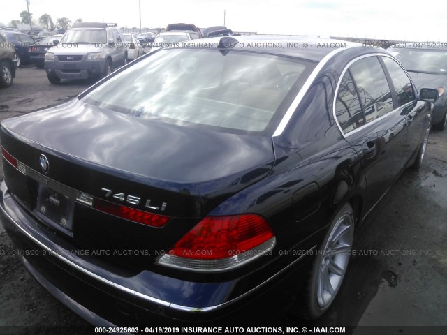 WBAGN63453DR08410 - 2003 BMW 745 LI BLUE photo 4