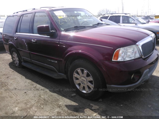 5LMFU28R14LJ19573 - 2004 LINCOLN NAVIGATOR 红色 照片 1