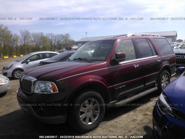5LMFU28R14LJ19573 - 2004 LINCOLN NAVIGATOR 红色 照片 2