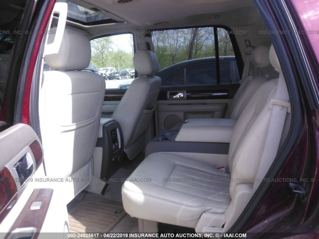 5LMFU28R14LJ19573 - 2004 LINCOLN NAVIGATOR 红色 照片 8