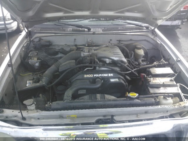 5TEHN72NX3Z253918 - 2003 TOYOTA TACOMA DOUBLE CAB 银色 照片 10