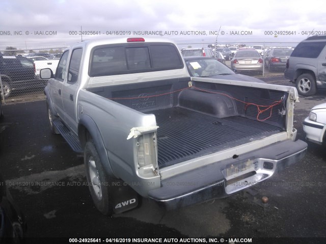 5TEHN72NX3Z253918 - 2003 TOYOTA TACOMA DOUBLE CAB 银色 照片 3