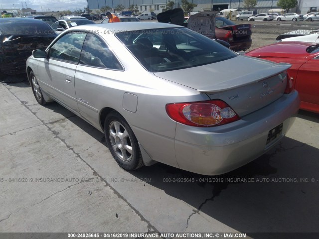 2T1CF28P12C564614 - 2002 TOYOTA CAMRY SOLARA SE/SLE SILVER photo 3