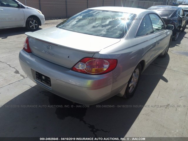 2T1CF28P12C564614 - 2002 TOYOTA CAMRY SOLARA SE/SLE SILVER photo 4