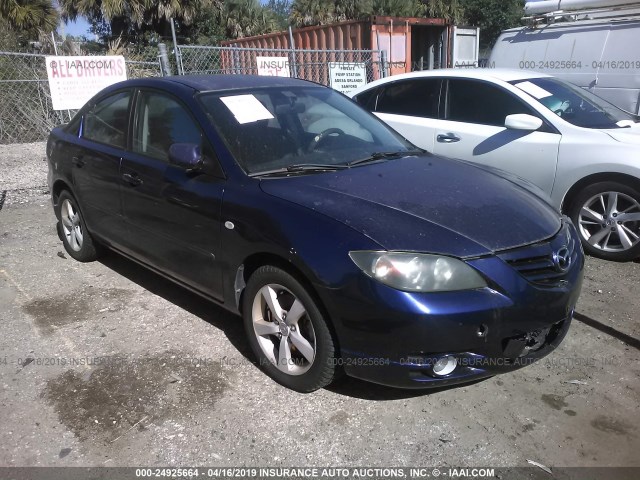 JM1BK123941126499 - 2004 MAZDA 3 S BLUE photo 1