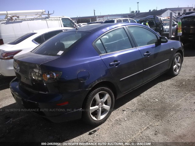 JM1BK123941126499 - 2004 MAZDA 3 S BLUE photo 4