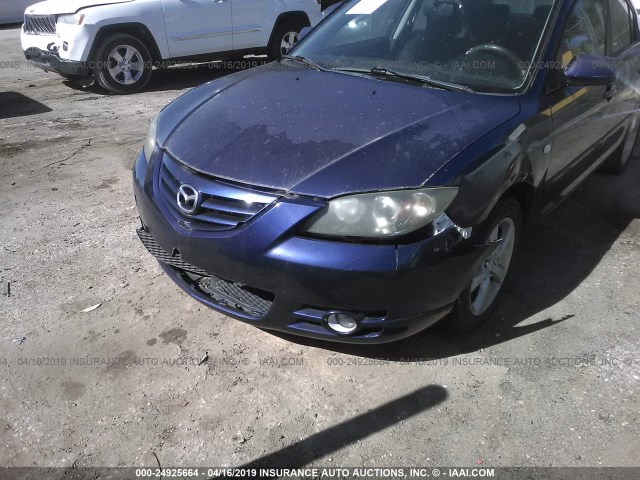 JM1BK123941126499 - 2004 MAZDA 3 S BLUE photo 6