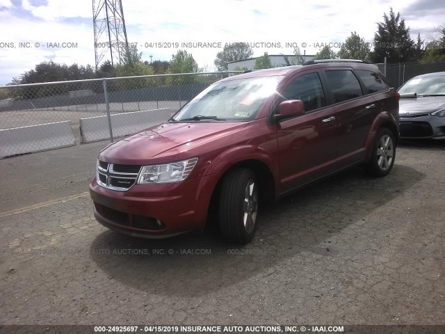 3D4PG3FG0BT521535 - 2011 DODGE JOURNEY CREW MAROON photo 2