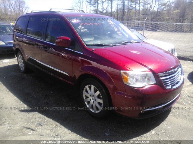 2C4RC1BG0DR631244 - 2013 CHRYSLER TOWN & COUNTRY TOURING RED photo 1