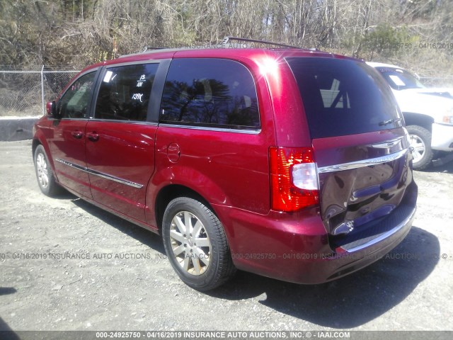 2C4RC1BG0DR631244 - 2013 CHRYSLER TOWN & COUNTRY TOURING RED photo 3