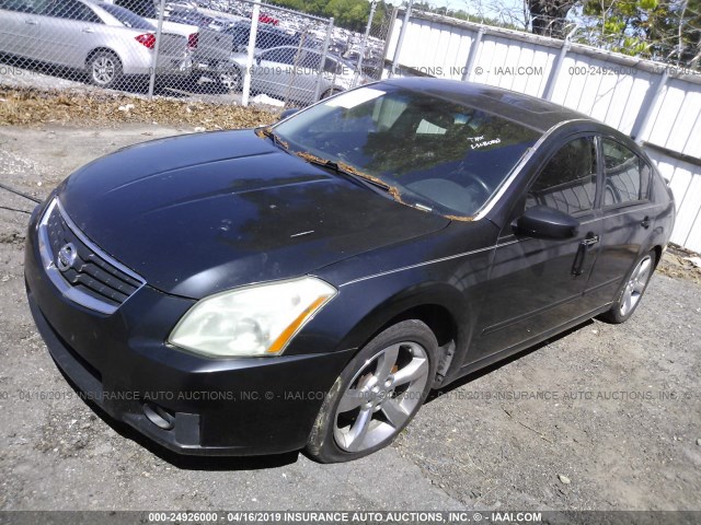 1N4BA41E57C812769 - 2007 NISSAN MAXIMA SE/SL BLACK photo 2