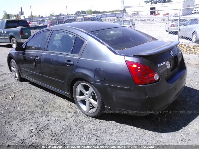 1N4BA41E57C812769 - 2007 NISSAN MAXIMA SE/SL BLACK photo 3