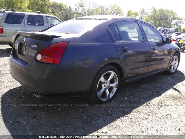 1N4BA41E57C812769 - 2007 NISSAN MAXIMA SE/SL BLACK photo 4