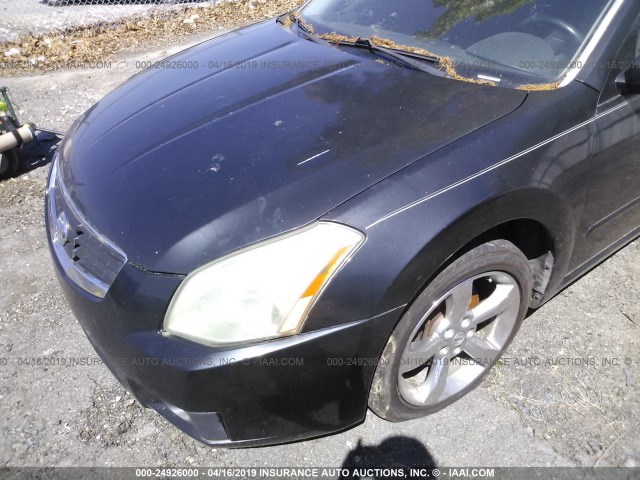 1N4BA41E57C812769 - 2007 NISSAN MAXIMA SE/SL BLACK photo 6