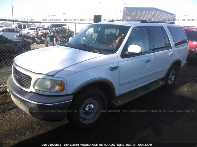 1FMRU17W72LA80468 - 2002 FORD EXPEDITION EDDIE BAUER WHITE photo 2