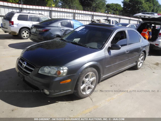 JN1DA31A13T439687 - 2003 NISSAN MAXIMA GLE/SE GRAY photo 2