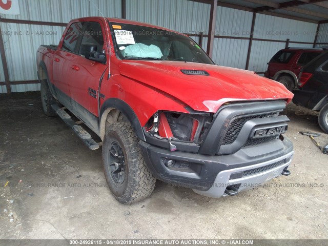1C6RR7YT0GS117359 - 2016 RAM 1500 REBEL წითელი ფოტო 1