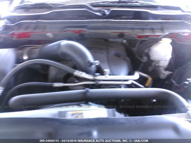 1C6RR7YT0GS117359 - 2016 RAM 1500 REBEL წითელი ფოტო 10