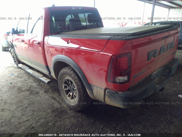 1C6RR7YT0GS117359 - 2016 RAM 1500 REBEL RED photo 3