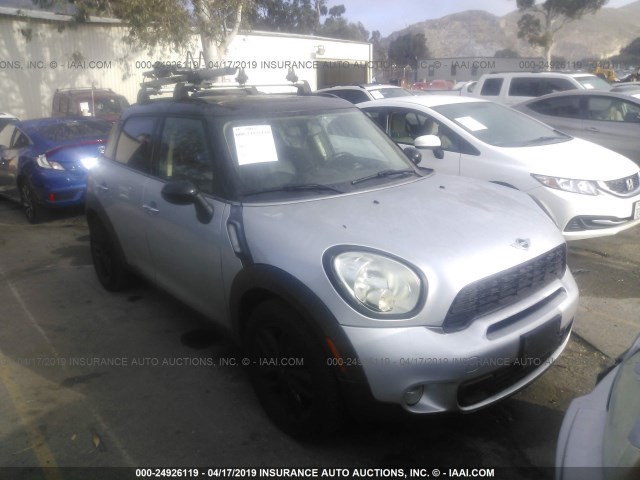 WMWZC3C51BWL80471 - 2011 MINI COOPER S COUNTRYMAN GRAY photo 1