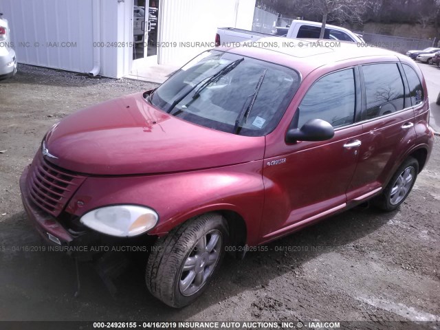 3C8FY68BX4T262627 - 2004 CHRYSLER PT CRUISER LIMITED RED photo 2