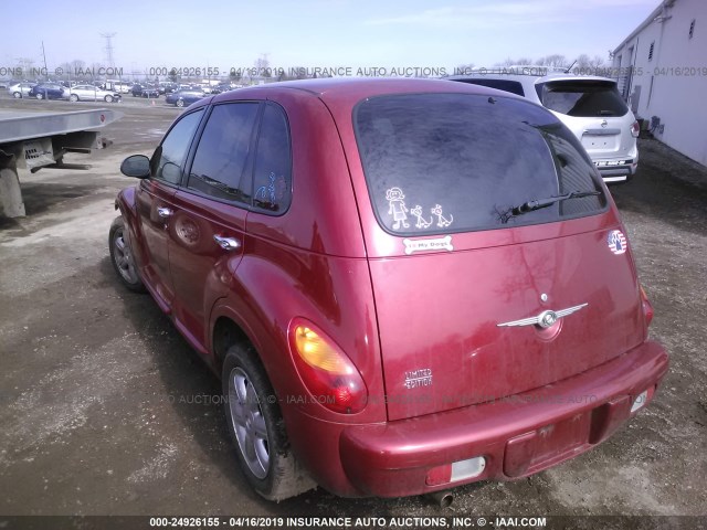 3C8FY68BX4T262627 - 2004 CHRYSLER PT CRUISER LIMITED RED photo 3