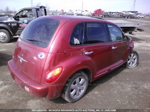 3C8FY68BX4T262627 - 2004 CHRYSLER PT CRUISER LIMITED RED photo 4