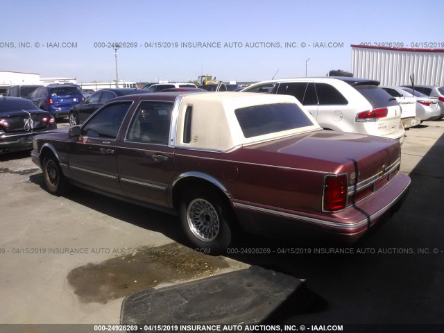 1LNLM81W6SY628678 - 1995 LINCOLN TOWN CAR EXECUTIVE RED photo 3
