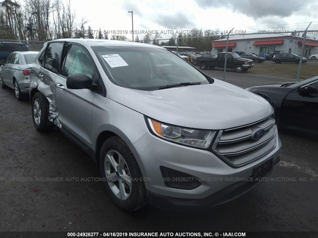 2FMPK4G90HBB97116 - 2017 FORD EDGE SE SILVER photo 1