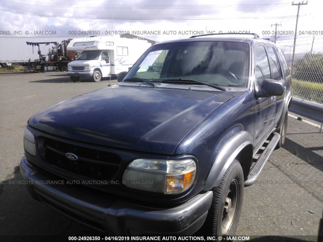 1FMZU73E0YZA73383 - 2000 FORD EXPLORER XLT BLUE photo 2