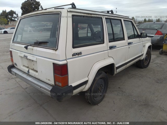 1JCHL7829GT055935 - 1986 JEEP CHEROKEE PIONEER WHITE photo 4