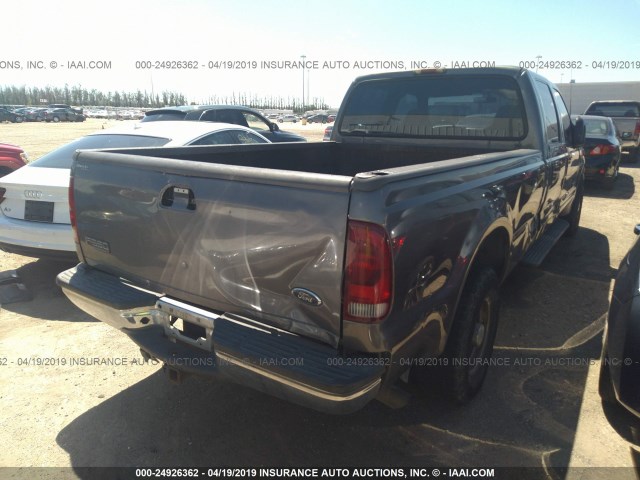 1FTSW30F52EA03477 - 2002 FORD F350 SRW SUPER DUTY GRAY photo 4