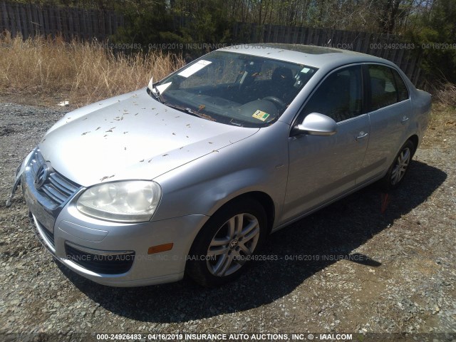 3VWEF71K27M081634 - 2007 VOLKSWAGEN JETTA WOLFSBURG SILVER photo 2