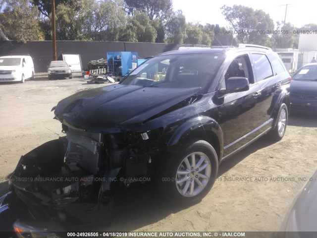 3C4PDCBB6JT463140 - 2018 DODGE JOURNEY SXT BLACK photo 2