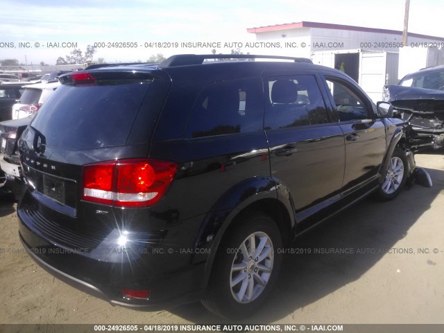 3C4PDCBB6JT463140 - 2018 DODGE JOURNEY SXT BLACK photo 4