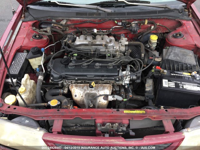 1N4AB41D6WC715689 - 1998 NISSAN SENTRA E/XE/GXE/GLE RED photo 10