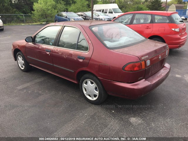 1N4AB41D6WC715689 - 1998 NISSAN SENTRA E/XE/GXE/GLE RED photo 3