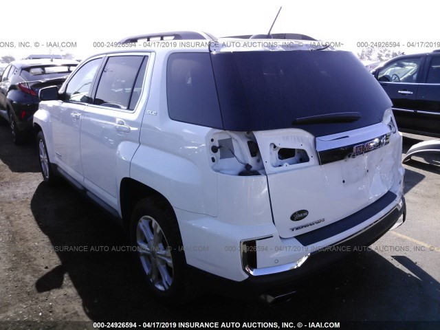 2GKALNEK7H6324105 - 2017 GMC TERRAIN SLE WHITE photo 3