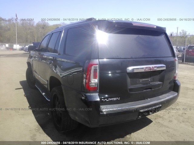 1GKS2CKJ7FR152845 - 2015 GMC YUKON DENALI BLACK photo 3