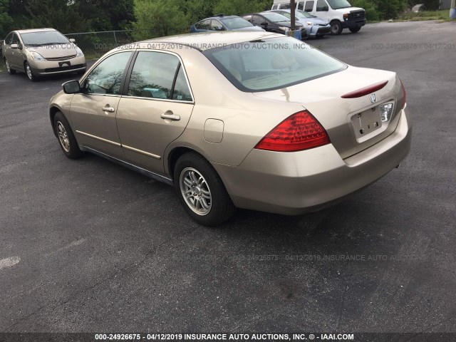 3HGCM56476G701875 - 2006 HONDA ACCORD LX GOLD photo 3