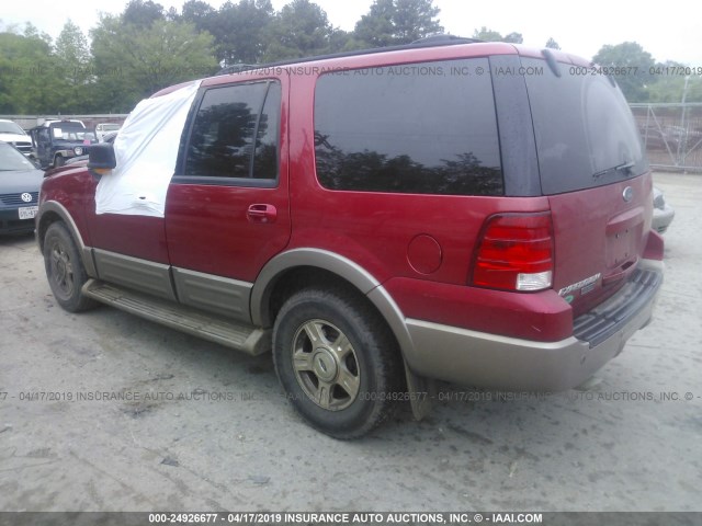 1FMRU17W93LC02247 - 2003 FORD EXPEDITION EDDIE BAUER RED photo 3