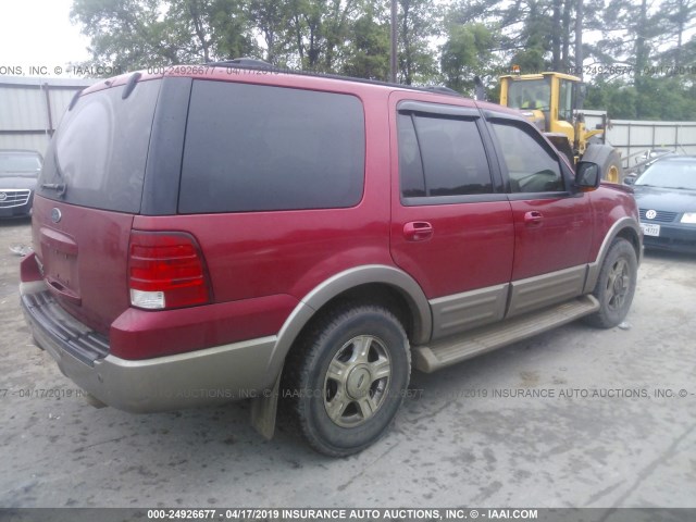 1FMRU17W93LC02247 - 2003 FORD EXPEDITION EDDIE BAUER RED photo 4