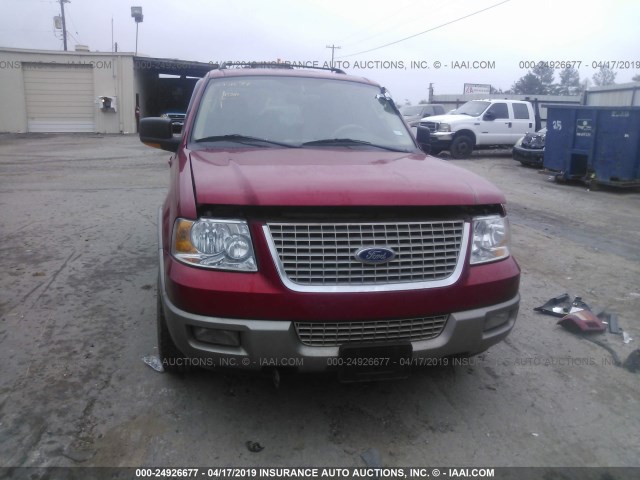 1FMRU17W93LC02247 - 2003 FORD EXPEDITION EDDIE BAUER RED photo 6