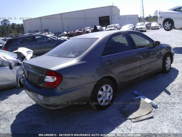 4T1BE32K14U847789 - 2004 TOYOTA CAMRY LE/XLE/SE GRAY photo 4