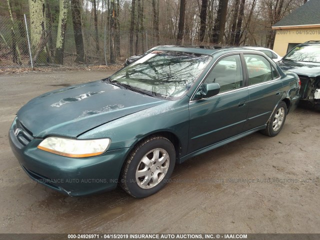 1HGCG66892A081023 - 2002 HONDA ACCORD EX/SE GREEN photo 2