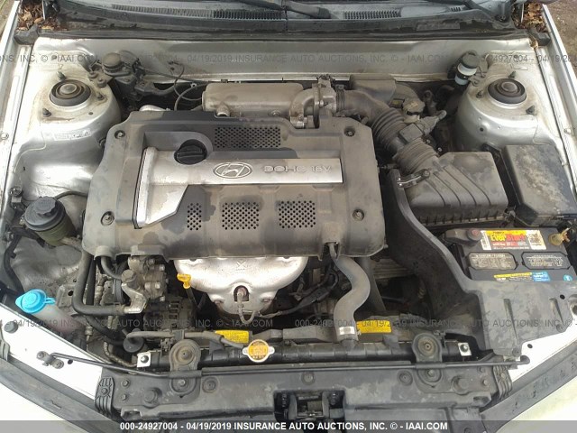 KMHDN56D15U163651 - 2005 HYUNDAI ELANTRA GLS/GT GRAY photo 10