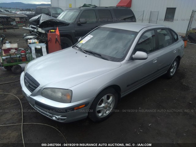 KMHDN56D15U163651 - 2005 HYUNDAI ELANTRA GLS/GT GRAY photo 2