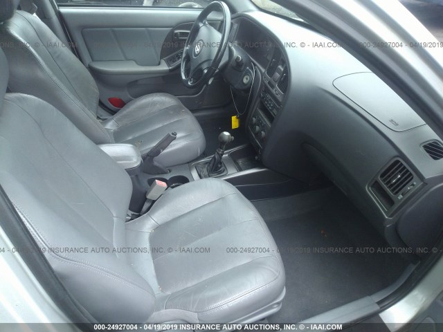 KMHDN56D15U163651 - 2005 HYUNDAI ELANTRA GLS/GT GRAY photo 5