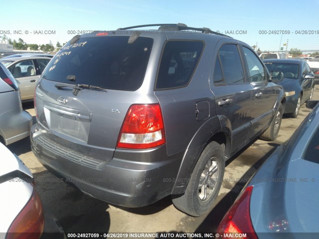 KNDJD733165577882 - 2006 KIA SORENTO EX/LX GRAY photo 4