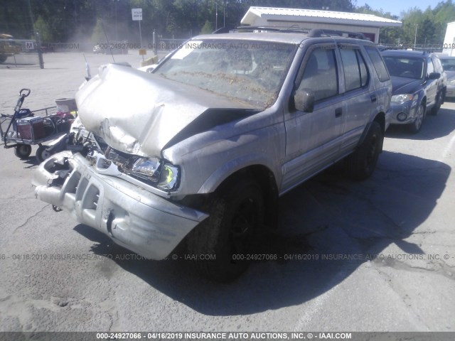 4S2CK58WXY4344621 - 2000 ISUZU RODEO S/LS/LSE SILVER photo 2